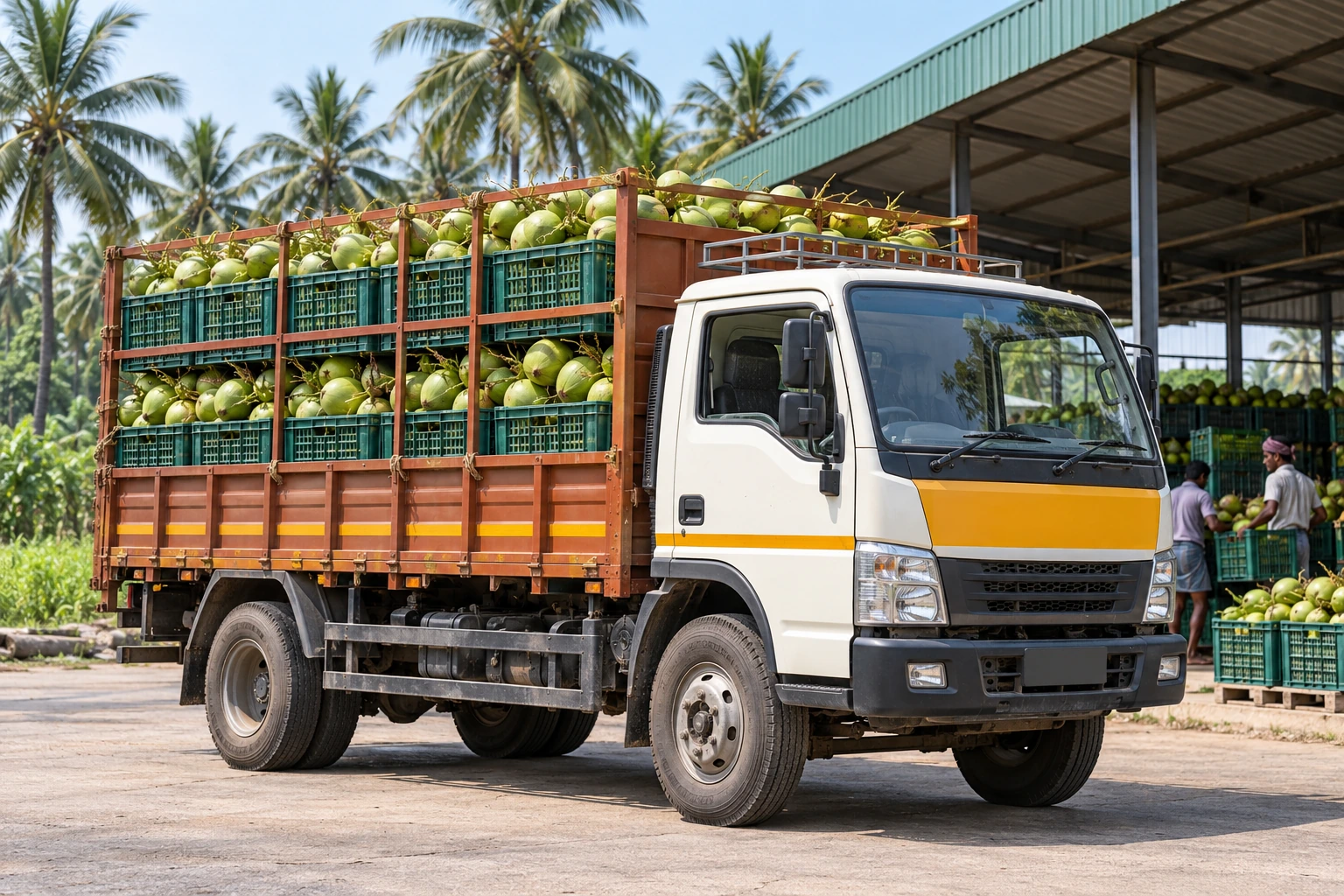 Bulk coconut transport — illustrative image